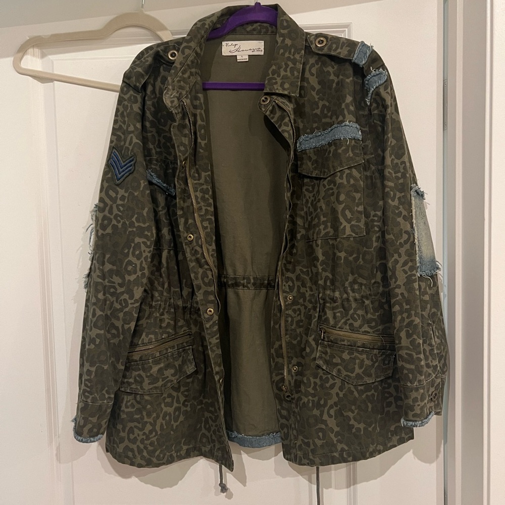 Leopard camouflage jacket